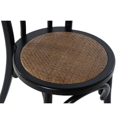 Sedia da Sala da Pranzo DKD Home Decor Nero Multicolore 43 x 44 x 89 c 2