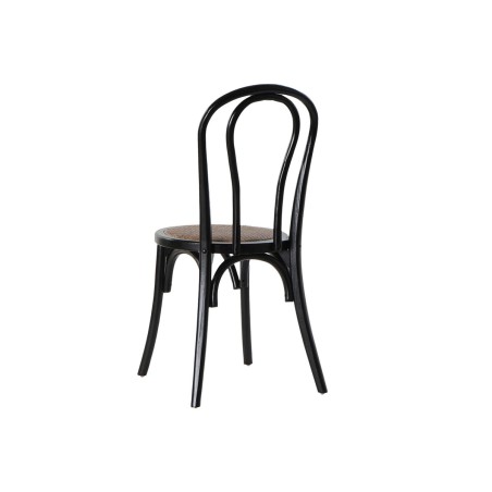 Chaise de Salle à Manger DKD Home Decor Noir Multicouleur 43 x 44 x 8