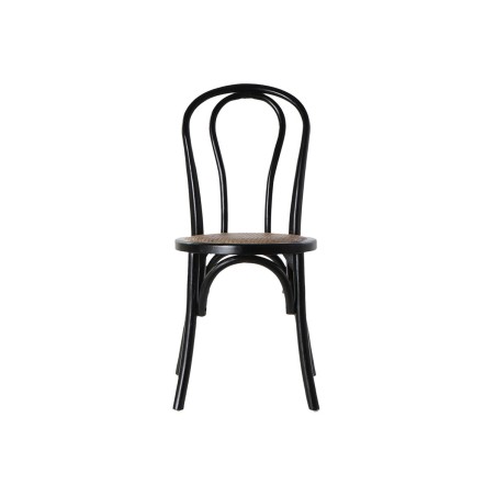 Chaise de Salle à Manger DKD Home Decor Noir Multicouleur 43 x 44 x 8