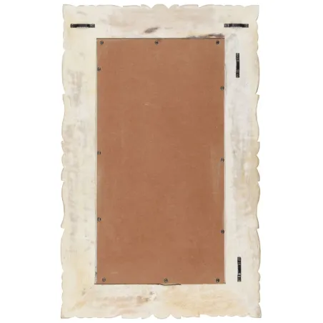 Miroir Blanc 80x50 cm Bois de manguier massif