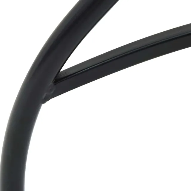 Ensemble de bistro mosaïque noir et blanc fer et céramique