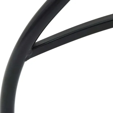 Ensemble de bistro mosaïque noir et blanc fer et céramique