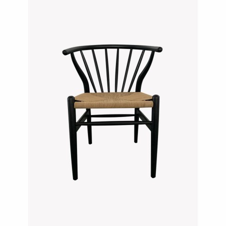 Sedia da Sala da Pranzo DKD Home Decor Nero Multicolore 57 x 47 x 80 c