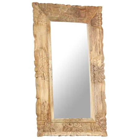 Miroir 80x50 cm Bois de manguier massif