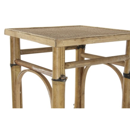 Mesa auxiliar DKD Home Decor Ratán (36 x 36 x 85 cm) 2