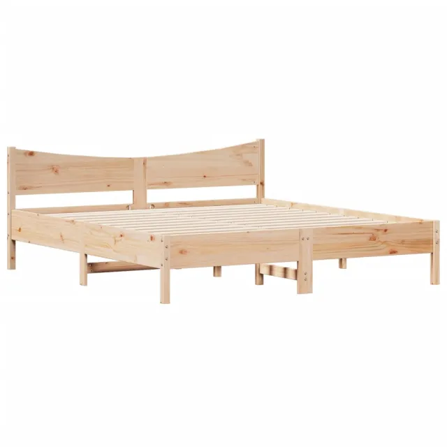 Cadre de lit sans matelas 180x200 cm bois massif de pin