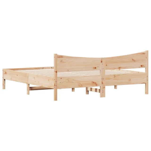 Cadre de lit sans matelas 180x200 cm bois massif de pin
