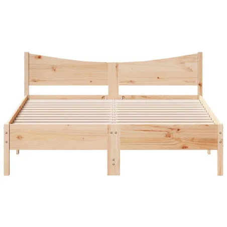 Cadre de lit sans matelas 150x200 cm bois de pin massif