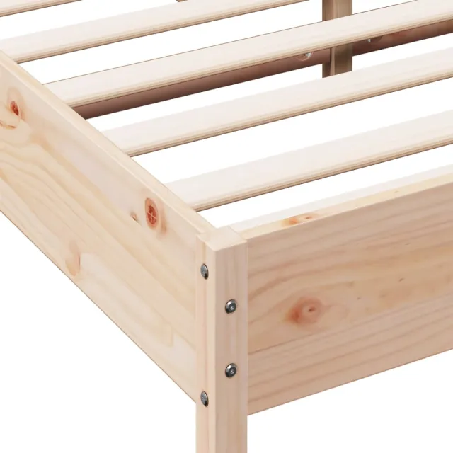 Cadre de lit sans matelas 150x200 cm bois de pin massif