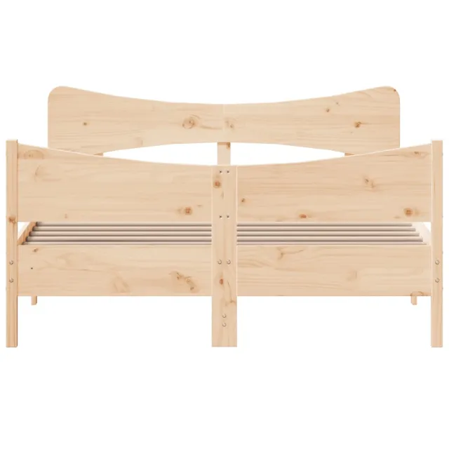 Cadre de lit sans matelas 150x200 cm bois de pin massif