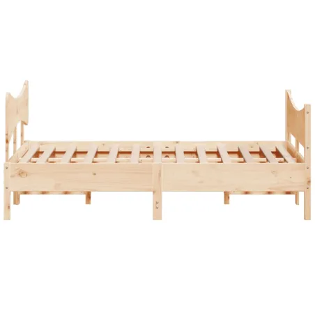 Cadre de lit sans matelas 150x200 cm bois de pin massif