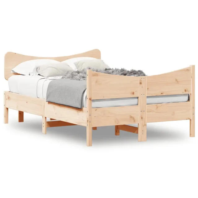 Cadre de lit sans matelas 120x200 cm bois de pin massif