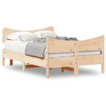Cadre de lit sans matelas 120x200 cm bois de pin massif