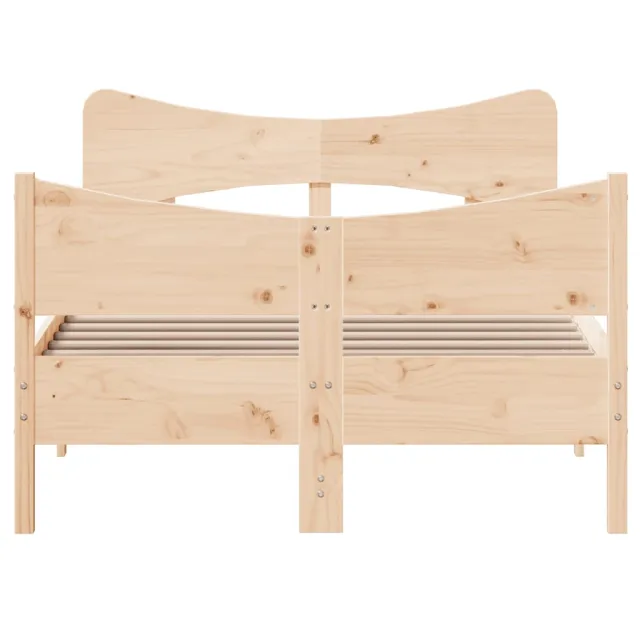 Cadre de lit sans matelas 120x200 cm bois de pin massif