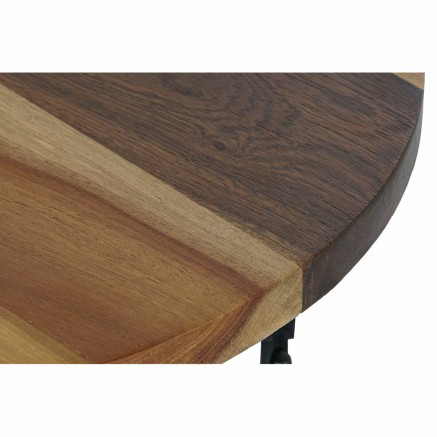 Mesa auxiliar DKD Home Decor Negro Natural Madera Metal 45 x 45 x 42 c 2