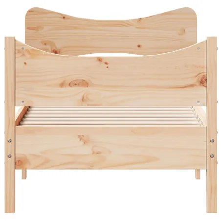 Cadre de lit sans matelas 90x200 cm bois de pin massif