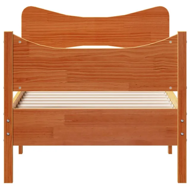 Cadre de lit sans matelas cire marron 90x200 cm bois pin massif