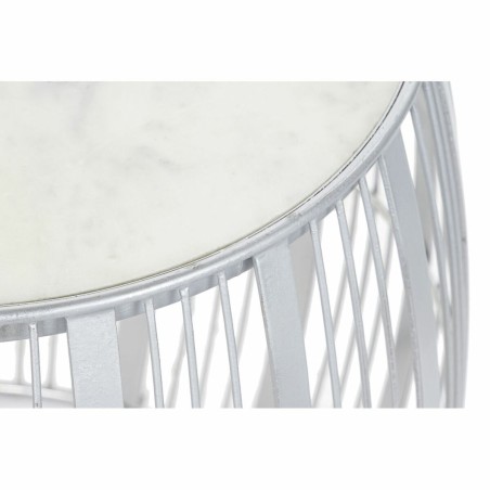Bijzettafel DKD Home Decor 8424001823284 46 x 46 x 41 cm Zilverkleurig