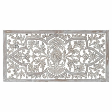 Kopfende des Betts DKD Home Decor 163 x 3,5 x 81 cm Weiß Holz MDF