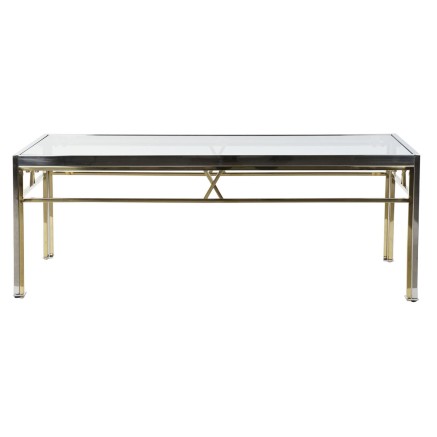 Side table DKD Home Decor Crystal Steel Silver (110 x 60 x 40 cm) 2