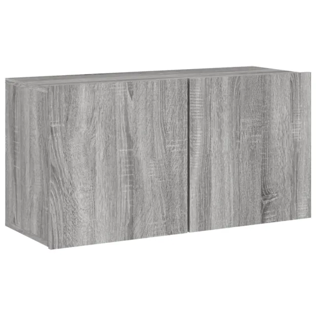 Unités murales TV 4 pcs sonoma gris bois d'ingénierie