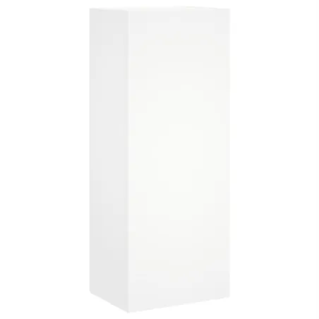 Unités murales TV 5 pcs blanc bois d'ingénierie