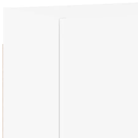 Unités murales TV 5 pcs blanc bois d'ingénierie