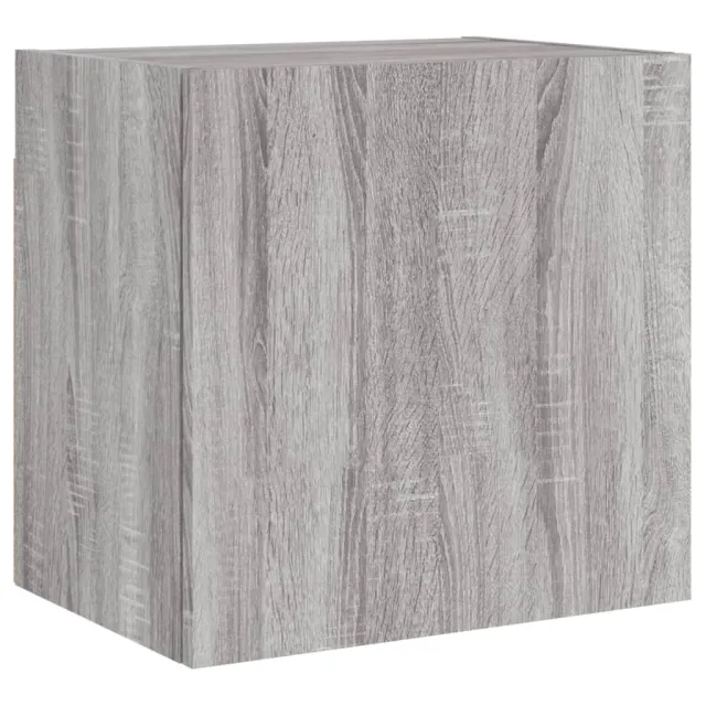 Unités murales TV 5 pcs sonoma gris bois d'ingénierie