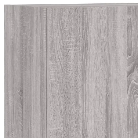 Unités murales TV 5 pcs sonoma gris bois d'ingénierie
