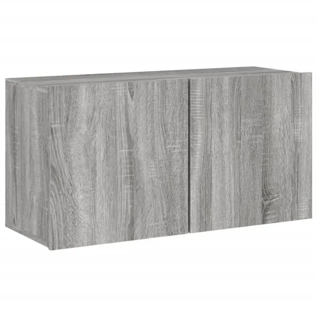Unités murales TV 5 pcs sonoma gris bois d'ingénierie