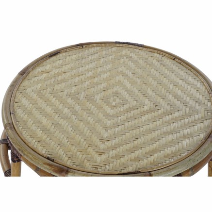 Mesa auxiliar DKD Home Decor Bambú Ratán (60 x 60 x 42 cm) 2