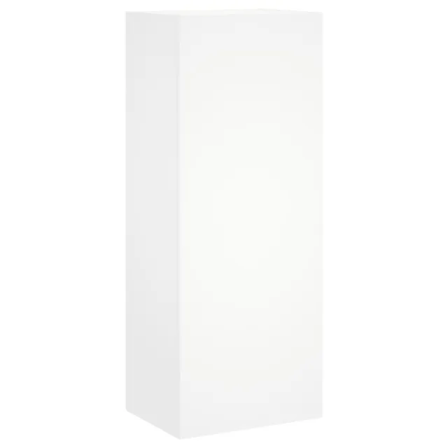Unités murales TV 5 pcs blanc bois d'ingénierie