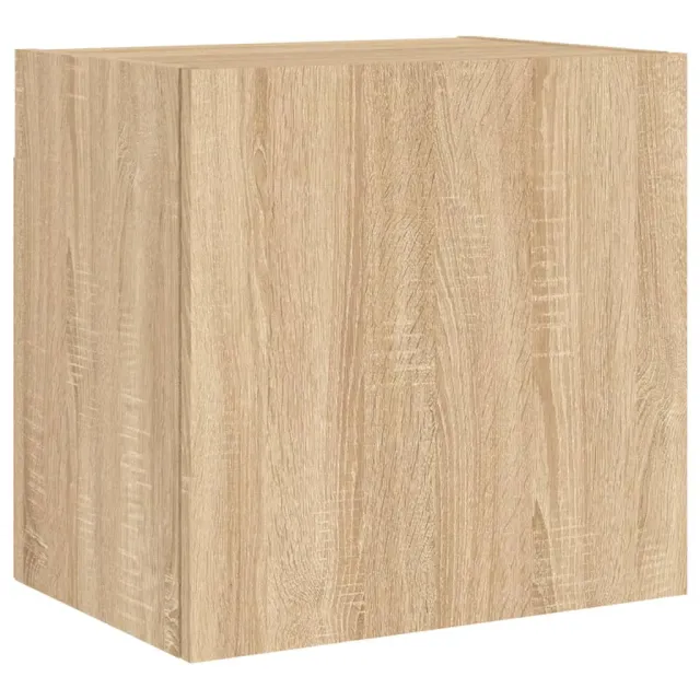 Unités murales TV 4 pcs chêne sonoma bois d'ingénierie