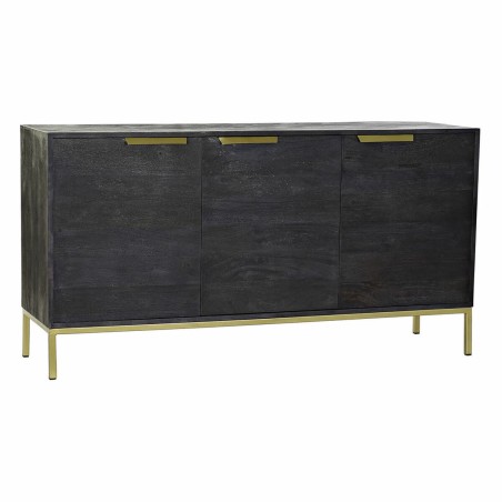 Credenza DKD Home Decor Nero Dorato Legno di mango 145 x 41 x 77 cm