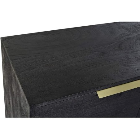 Dressoir DKD Home Decor Zwart Gouden Mangohout 145 x 41 x 77 cm