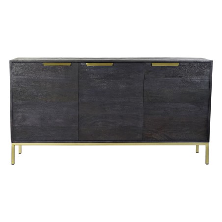 Credenza DKD Home Decor Nero Dorato Legno di mango 145 x 41 x 77 cm