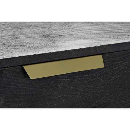 Credenza DKD Home Decor Nero Dorato Legno di mango 145 x 41 x 77 cm