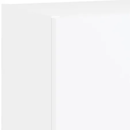 Unités murales TV avec LED 5 pcs blanc bois d'ingénierie