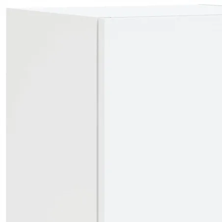 Ensemble de meubles TV muraux 8 pcs avec lumières LED blanc