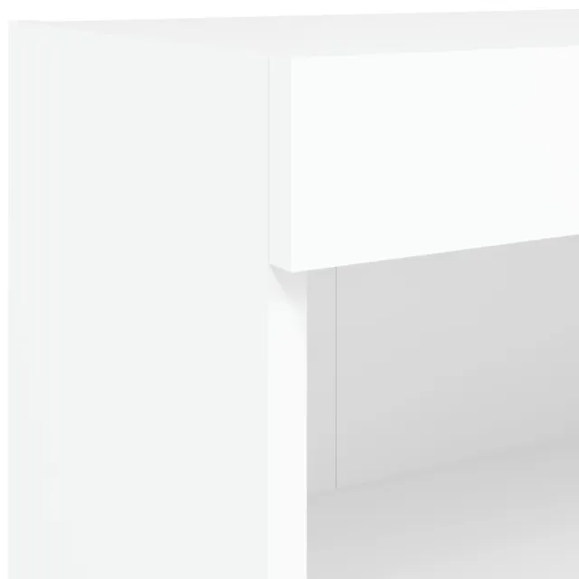 Ensemble de meubles TV muraux 6 pcs avec lumières LED blanc