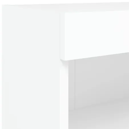 Ensemble de meubles TV muraux 6 pcs avec lumières LED blanc