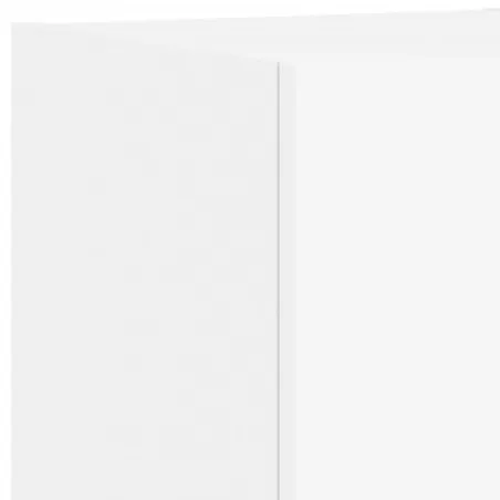 Meuble TV muraux 4 pcs avec lumières LED blanc