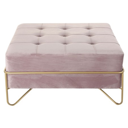 Hocker DKD Home Decor 8424001850976 Schaum Rosa Gold Metall Holz MDF (