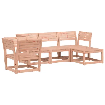 Salon de jardin 5 pcs bois massif douglas 2