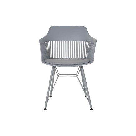 Stuhl DKD Home Decor Hellgrau 56 x 53 x 81 cm 2