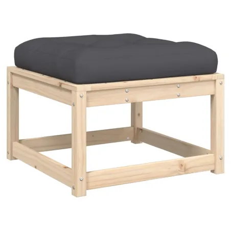 Salon de jardin 7 pcs avec coussins Bois de pin massif