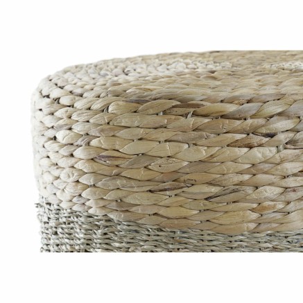Reposapiés DKD Home Decor Multicolor Natural Aluminio Boho 42 x 42 x 2