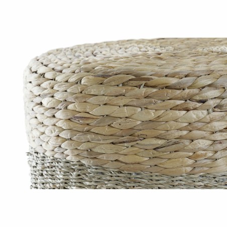 Poggiapiedi DKD Home Decor Multicolore Naturale Alluminio Boho 42 x 42