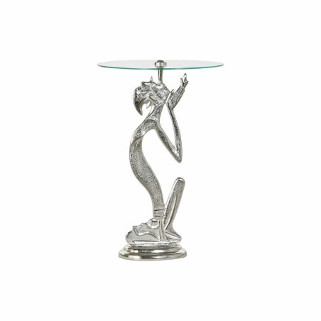 Tavolo aggiuntivo DKD Home Decor 8424001856459 Cristallo Argentato Tra