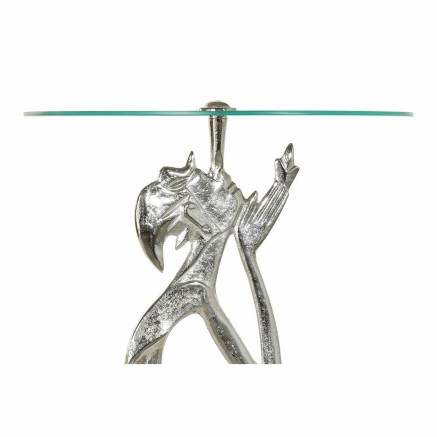Tavolo aggiuntivo DKD Home Decor 8424001856459 Cristallo Argentato Tra 2